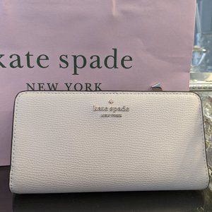 NWT Kate Spade Darcy Large Slim Bifold in White